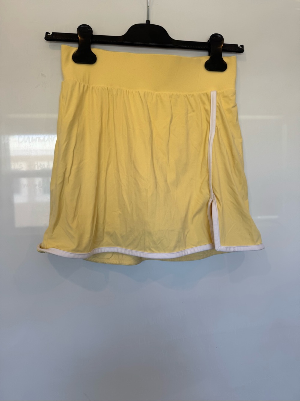 Yellow Athletic Skort with White Trim